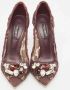 Dolce & Gabbana Pre-owned Lace heels Brown Dames - Thumbnail 3