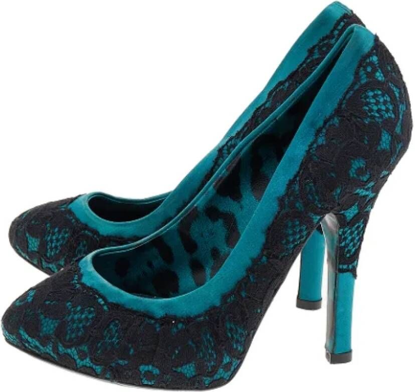 Dolce & Gabbana Pre-owned Lace heels Green Dames