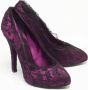 Dolce & Gabbana Pre-owned Lace heels Purple Dames - Thumbnail 4