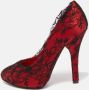 Dolce & Gabbana Pre-owned Lace heels Red Dames - Thumbnail 2