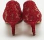 Dolce & Gabbana Pre-owned Lace heels Red Dames - Thumbnail 5