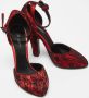 Dolce & Gabbana Pre-owned Lace heels Red Dames - Thumbnail 4