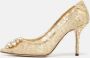 Dolce & Gabbana Pre-owned Lace heels Yellow Dames - Thumbnail 2