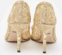 Dolce & Gabbana Pre-owned Lace heels Yellow Dames - Thumbnail 5