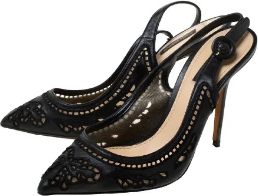 Dolce & Gabbana Pre-owned Lace sandals Black Dames