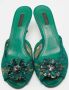 Dolce & Gabbana Pre-owned Lace sandals Green Dames - Thumbnail 3