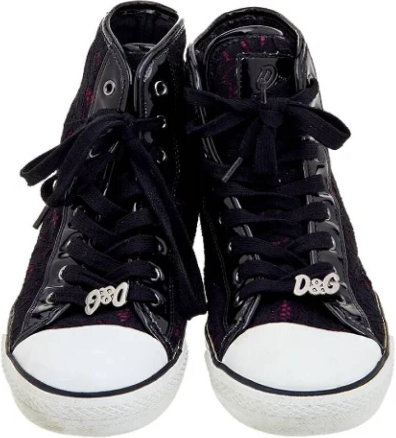 Dolce & Gabbana Pre-owned Lace sneakers Black Dames