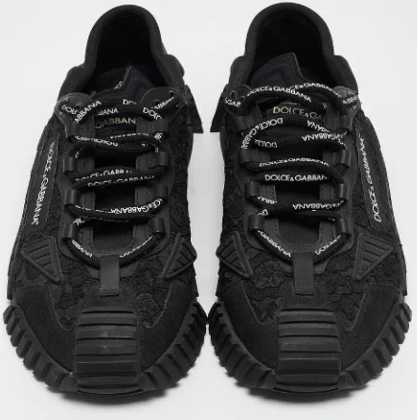 Dolce & Gabbana Pre-owned Lace sneakers Black Heren