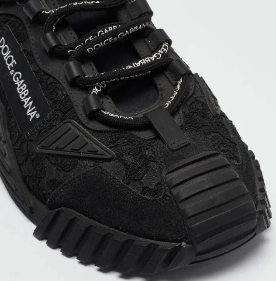 Dolce & Gabbana Pre-owned Lace sneakers Black Heren