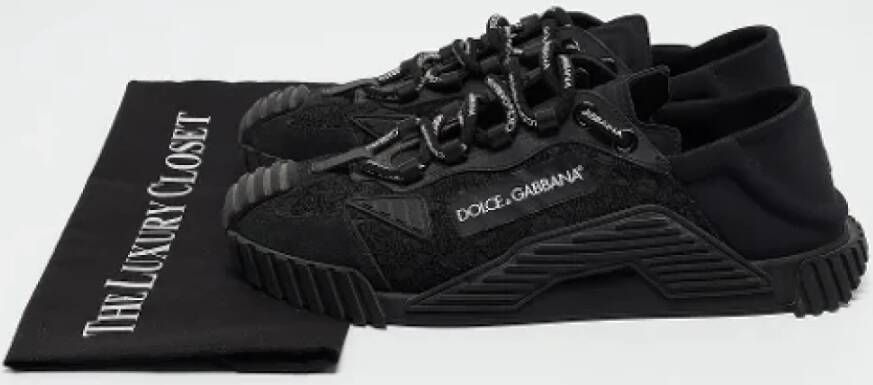 Dolce & Gabbana Pre-owned Lace sneakers Black Heren