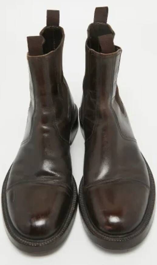 Dolce & Gabbana Pre-owned Leather boots Brown Dames