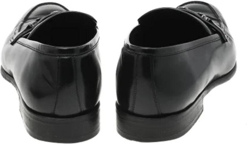 Dolce & Gabbana Pre-owned Leather flats Black Dames