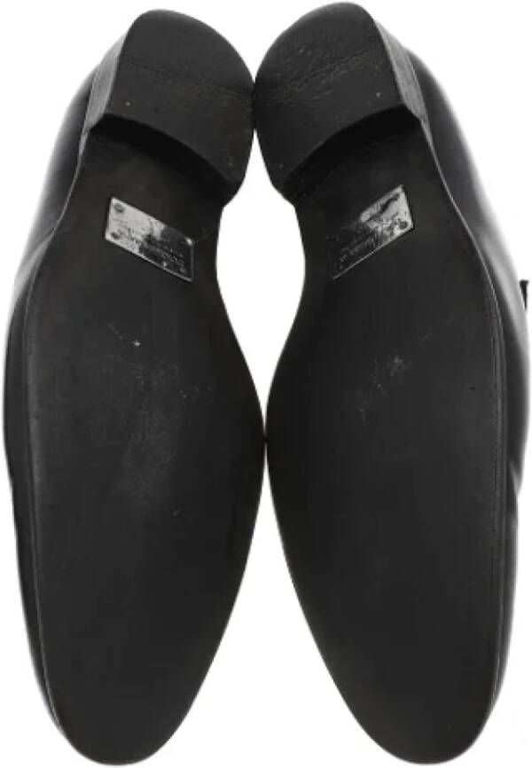 Dolce & Gabbana Pre-owned Leather flats Black Dames