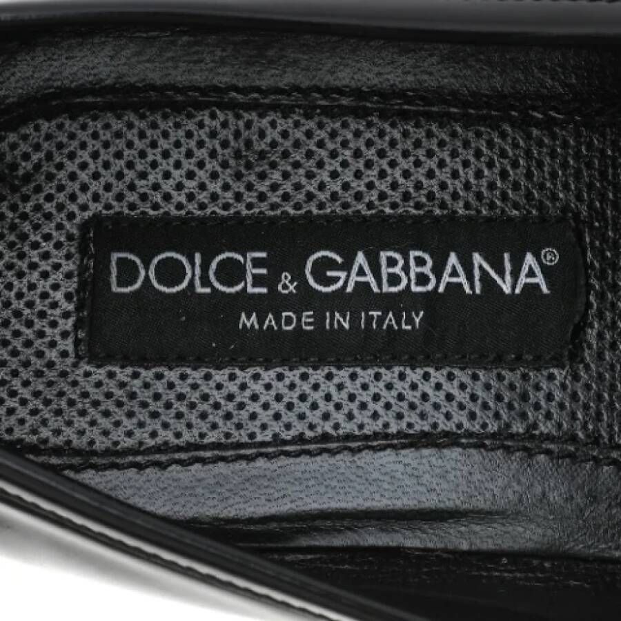 Dolce & Gabbana Pre-owned Leather flats Black Dames