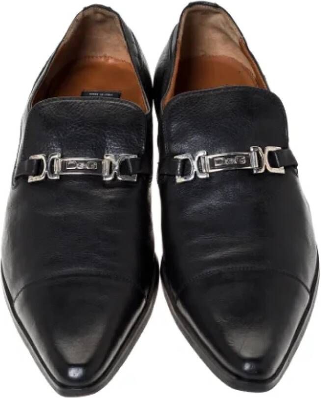 Dolce & Gabbana Pre-owned Leather flats Black Dames