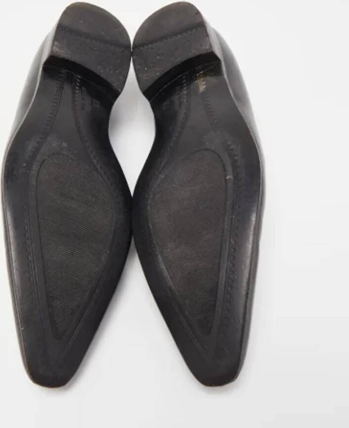 Dolce & Gabbana Pre-owned Leather flats Black Dames