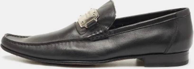 Dolce & Gabbana Pre-owned Leather flats Black Dames