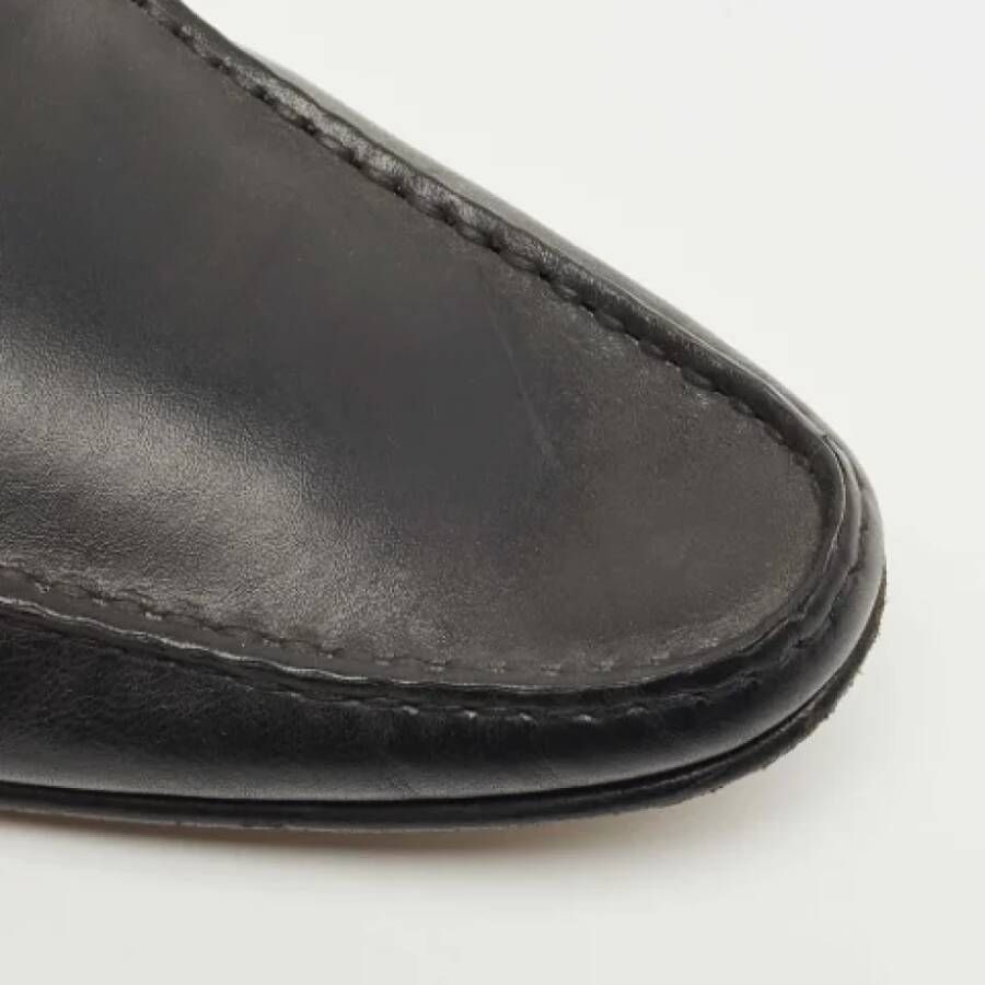 Dolce & Gabbana Pre-owned Leather flats Black Dames