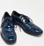 Dolce & Gabbana Pre-owned Leather flats Blue Dames - Thumbnail 4