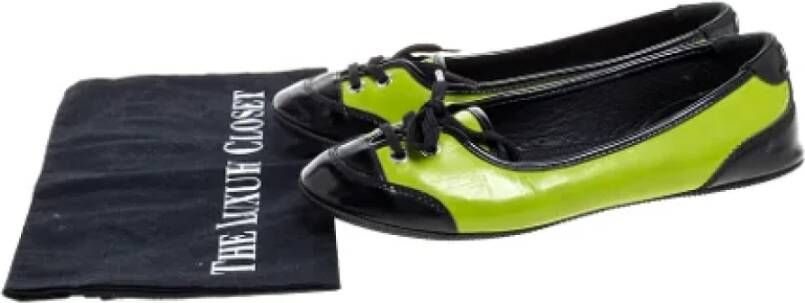 Dolce & Gabbana Pre-owned Leather flats Green Dames