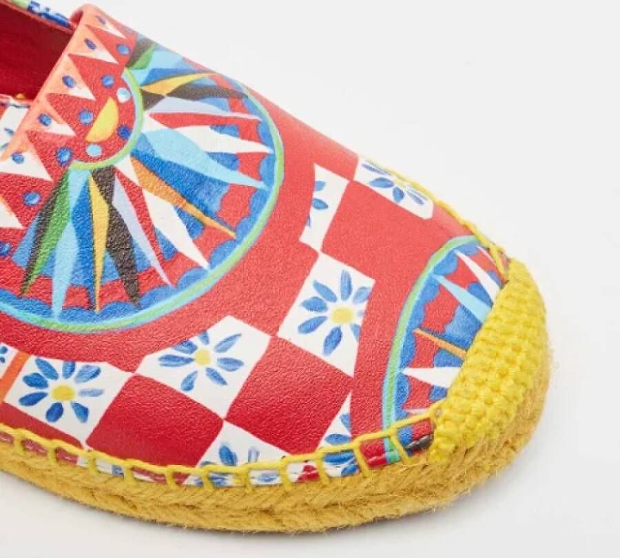 Dolce & Gabbana Pre-owned Leather flats Multicolor Dames