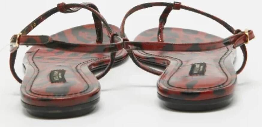 Dolce & Gabbana Pre-owned Leather flats Multicolor Dames