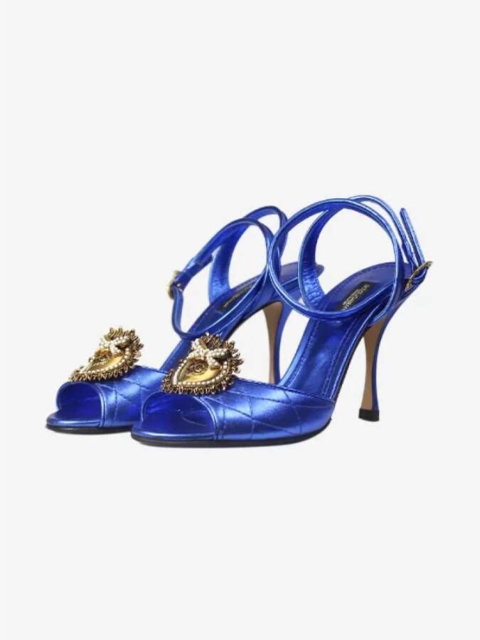 Dolce & Gabbana Pre-owned Leather heels Blue Dames