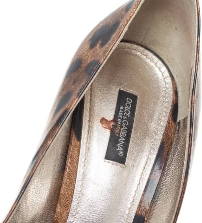 Dolce & Gabbana Pre-owned Leather heels Brown Dames