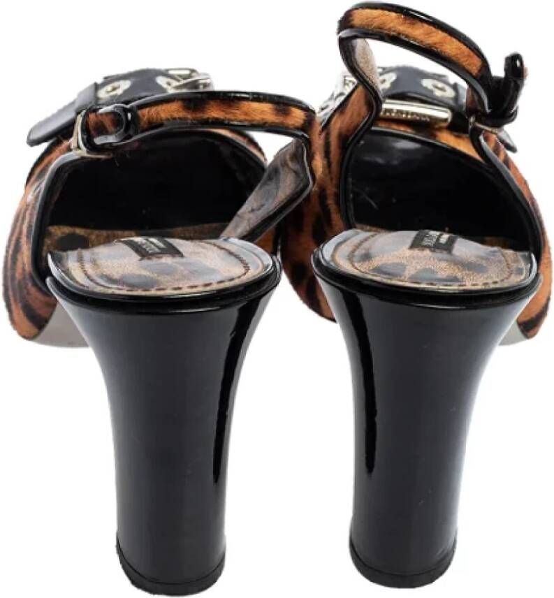 Dolce & Gabbana Pre-owned Leather heels Brown Dames