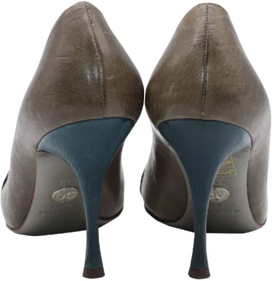 Dolce & Gabbana Pre-owned Leather heels Brown Dames