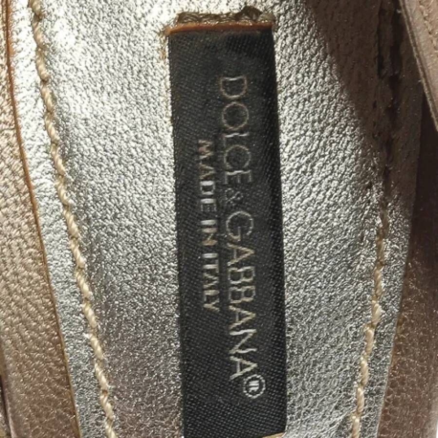 Dolce & Gabbana Pre-owned Leather heels Gray Dames