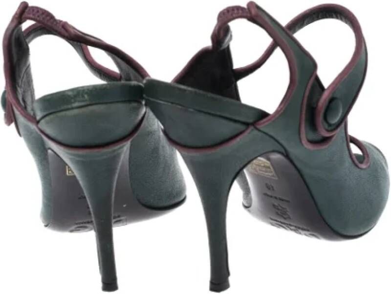 Dolce & Gabbana Pre-owned Leather heels Green Dames