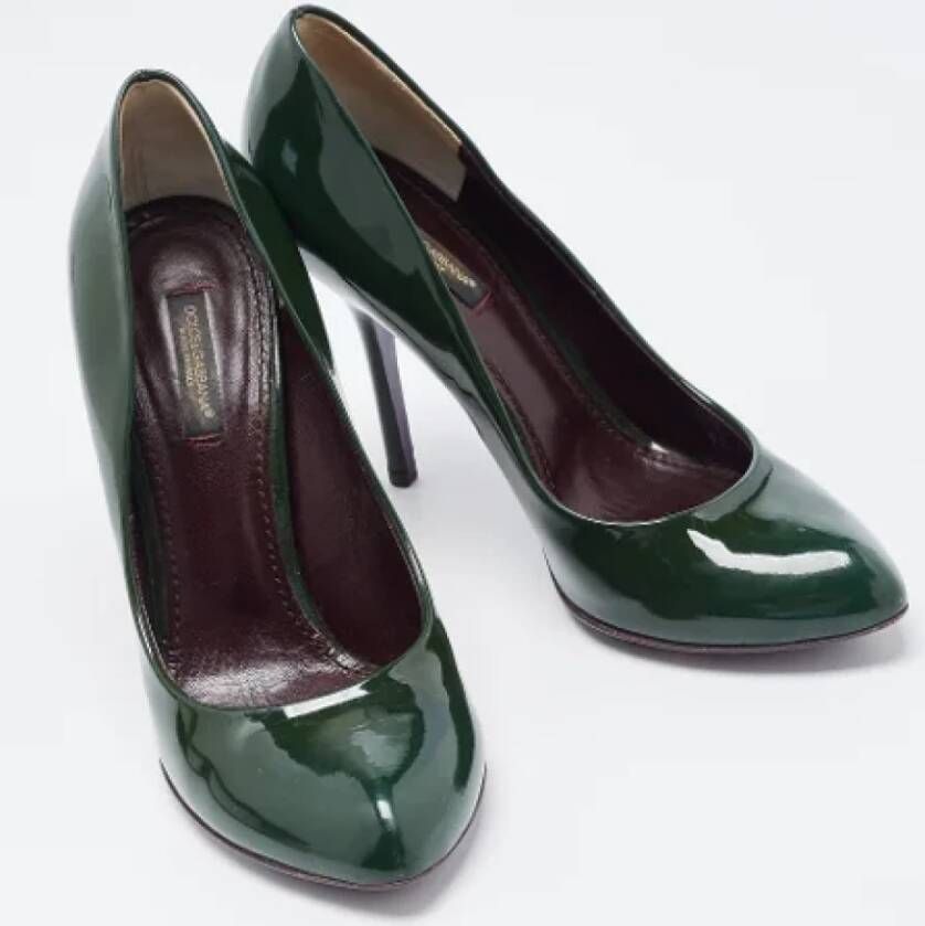 Dolce & Gabbana Pre-owned Leather heels Green Dames