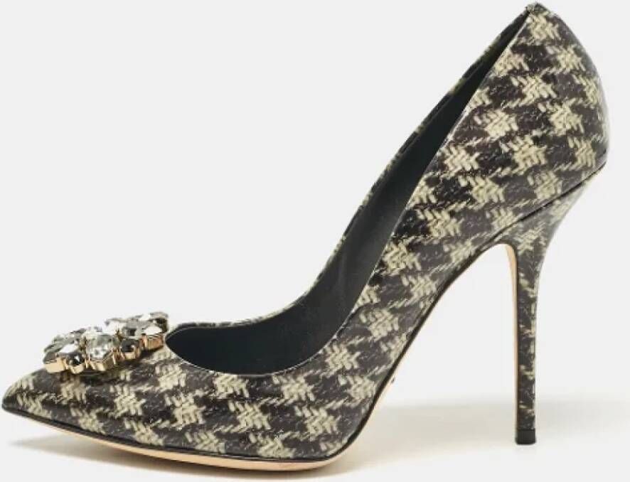 Dolce & Gabbana Pre-owned Leather heels Green Dames