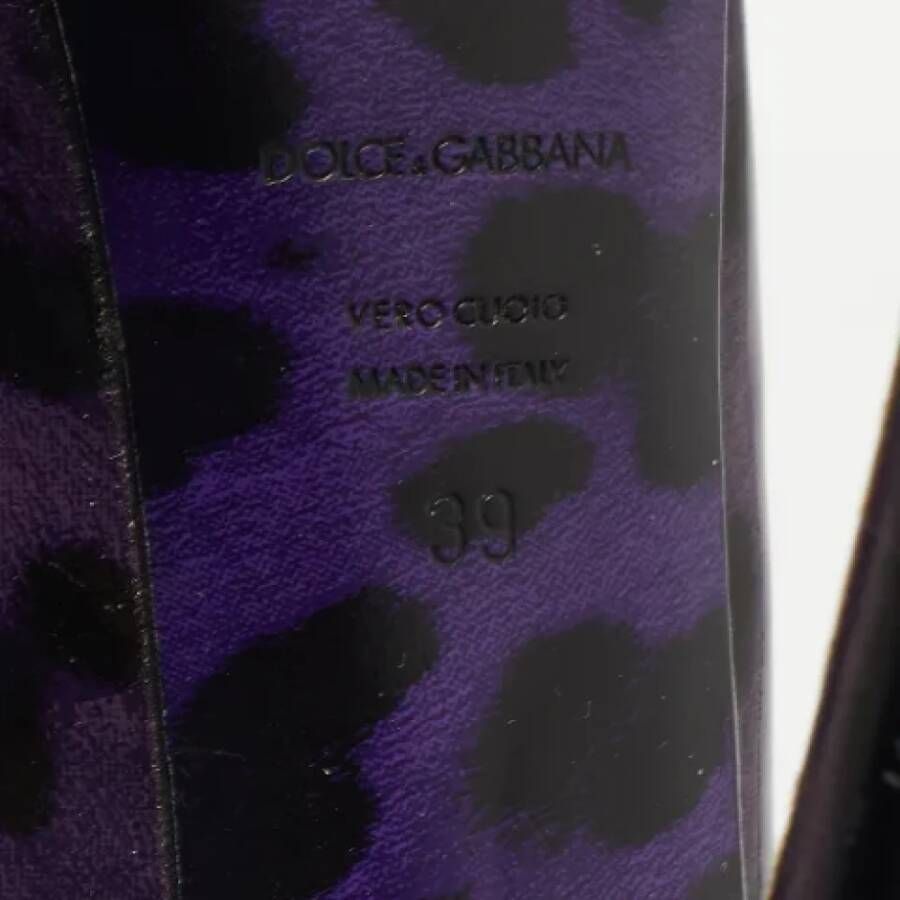 Dolce & Gabbana Pre-owned Leather heels Purple Dames