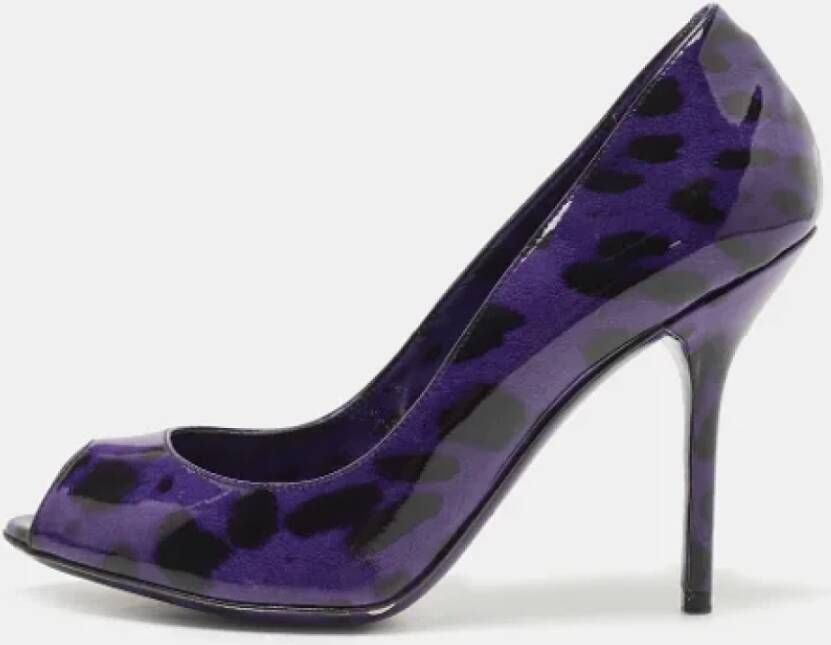 Dolce & Gabbana Pre-owned Leather heels Purple Dames