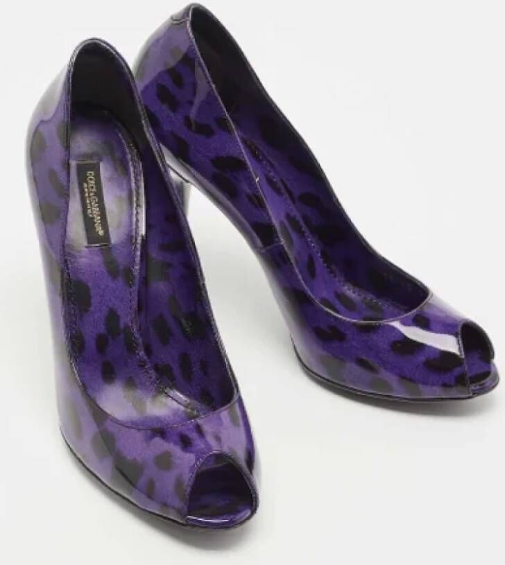 Dolce & Gabbana Pre-owned Leather heels Purple Dames