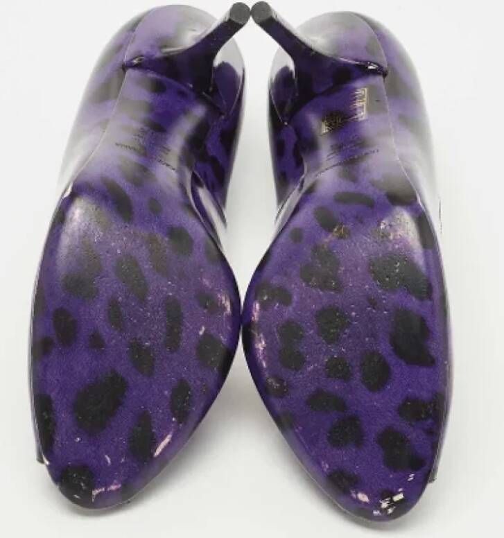 Dolce & Gabbana Pre-owned Leather heels Purple Dames