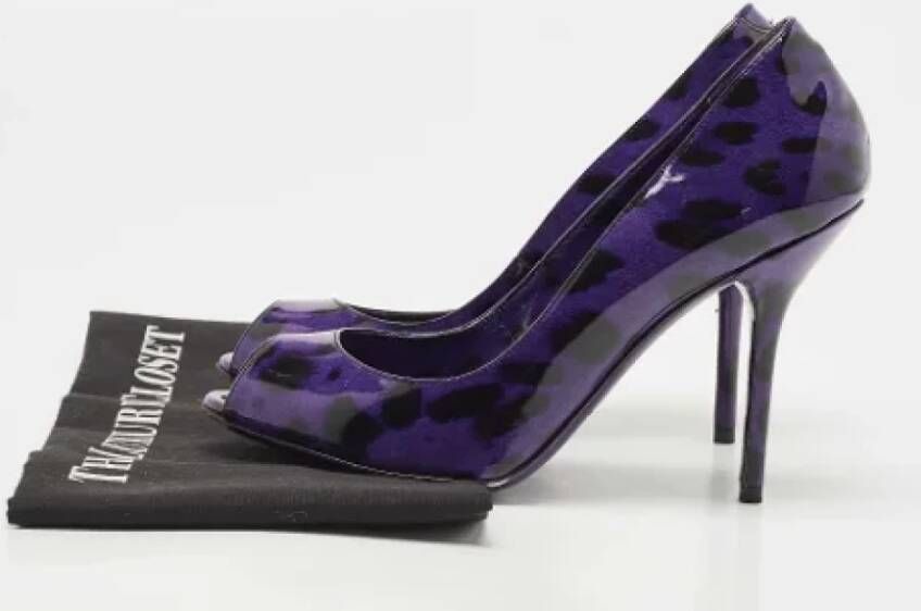 Dolce & Gabbana Pre-owned Leather heels Purple Dames