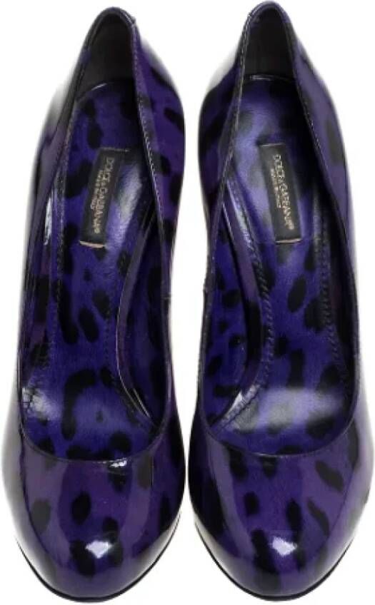 Dolce & Gabbana Pre-owned Leather heels Purple Dames