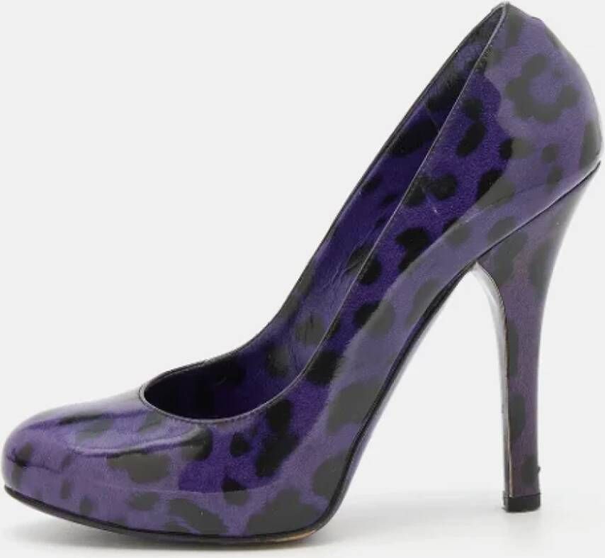 Dolce & Gabbana Pre-owned Leather heels Purple Dames