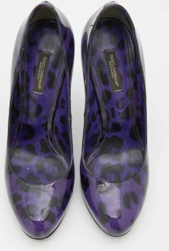 Dolce & Gabbana Pre-owned Leather heels Purple Dames