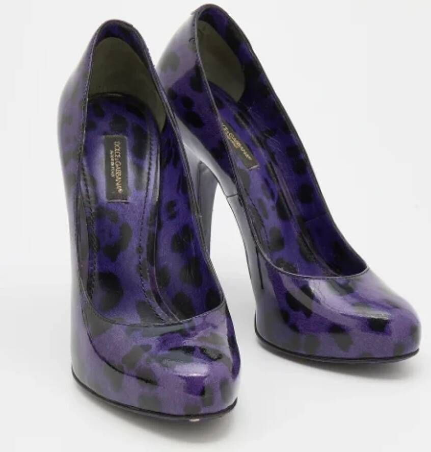 Dolce & Gabbana Pre-owned Leather heels Purple Dames