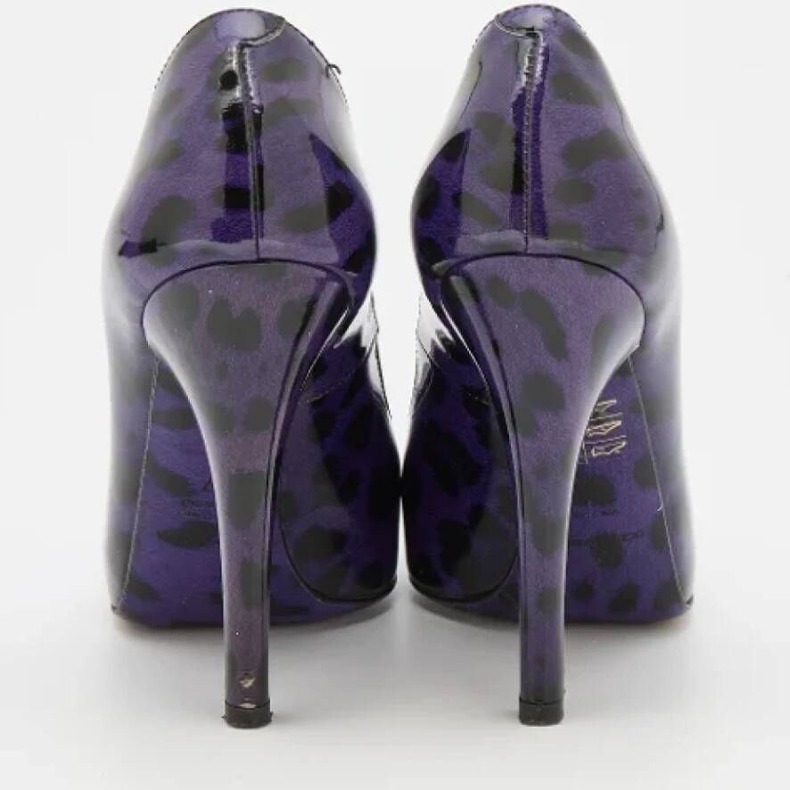 Dolce & Gabbana Pre-owned Leather heels Purple Dames