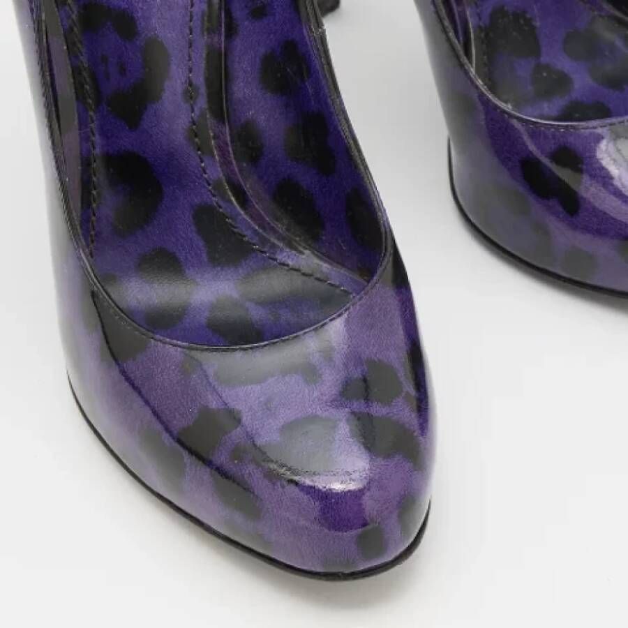 Dolce & Gabbana Pre-owned Leather heels Purple Dames