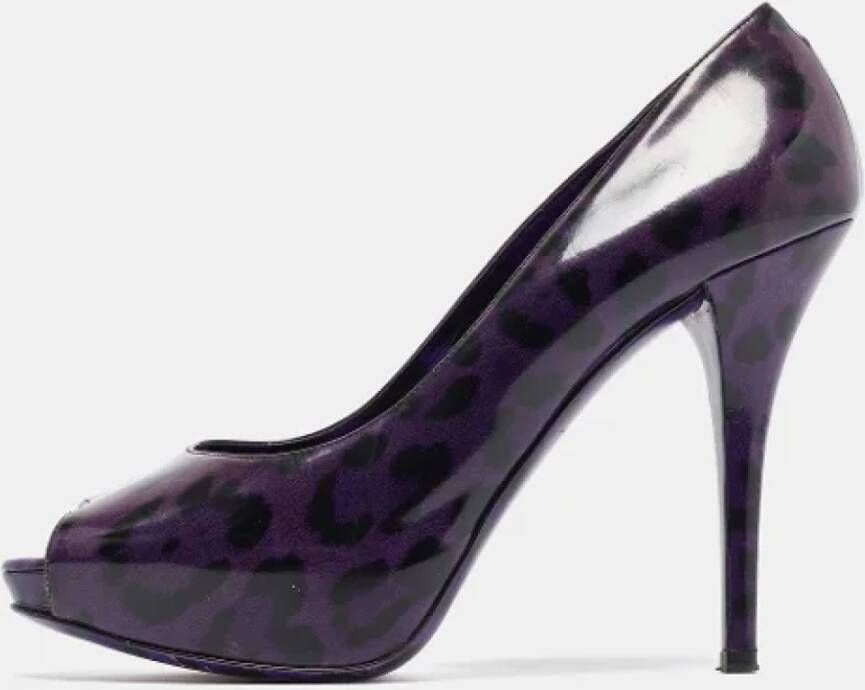 Dolce & Gabbana Pre-owned Leather heels Purple Dames