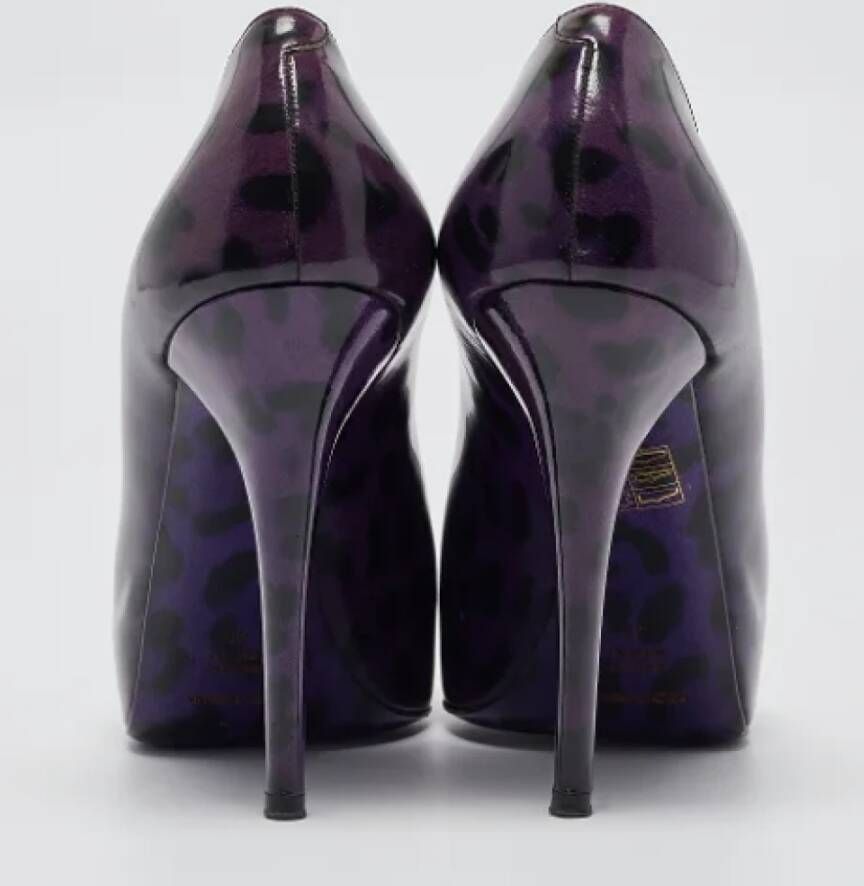 Dolce & Gabbana Pre-owned Leather heels Purple Dames