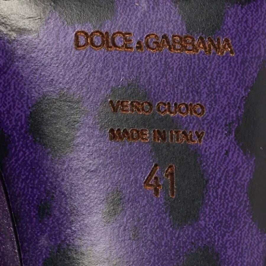 Dolce & Gabbana Pre-owned Leather heels Purple Dames