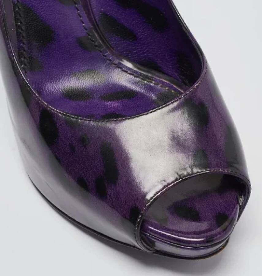 Dolce & Gabbana Pre-owned Leather heels Purple Dames