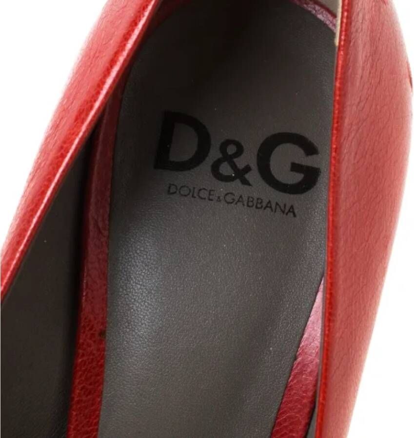 Dolce & Gabbana Pre-owned Leather heels Red Unisex